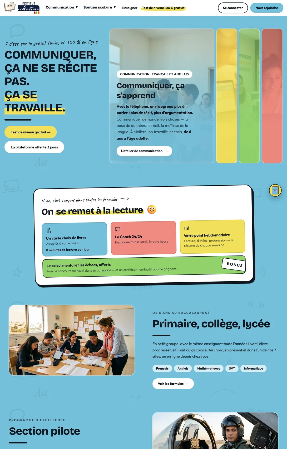 Institut Molière home page
