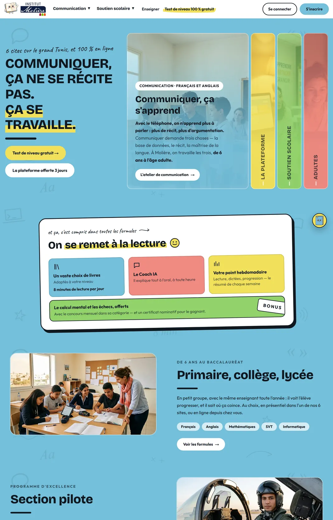 Institut Molière home page
